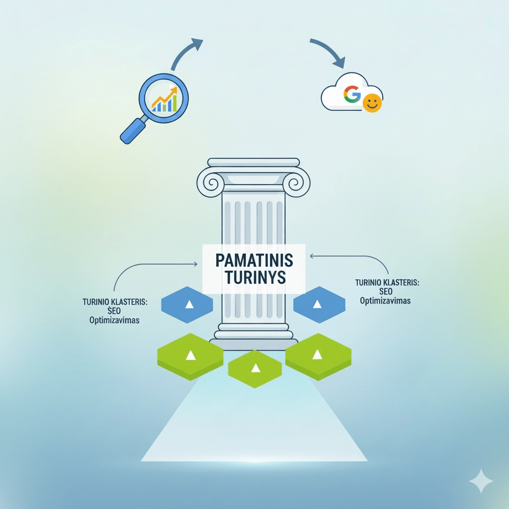 Kas yra pamatinis turinys (pillar content) ir kodėl jis naudingas Lietuvos rinkodaros ir SEO&nbsp;specialistams?